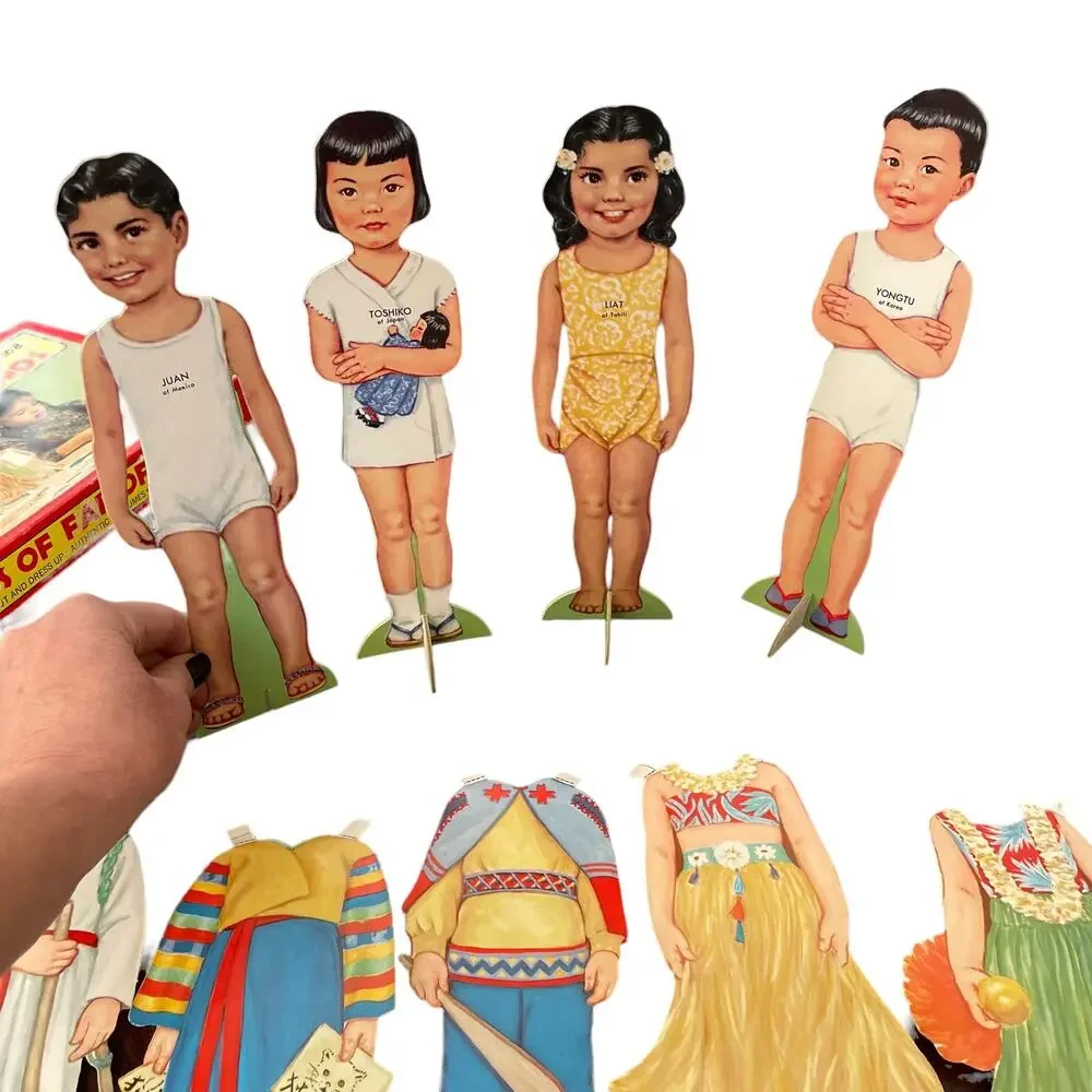 Vintage Platt & Munk Paper Dolls of Far Off Lands Vtg 1969 Made in USA Toy READ
